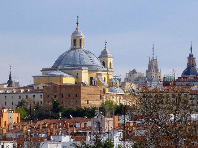 Madrid rooftops and the dome of San Francisco el Grande